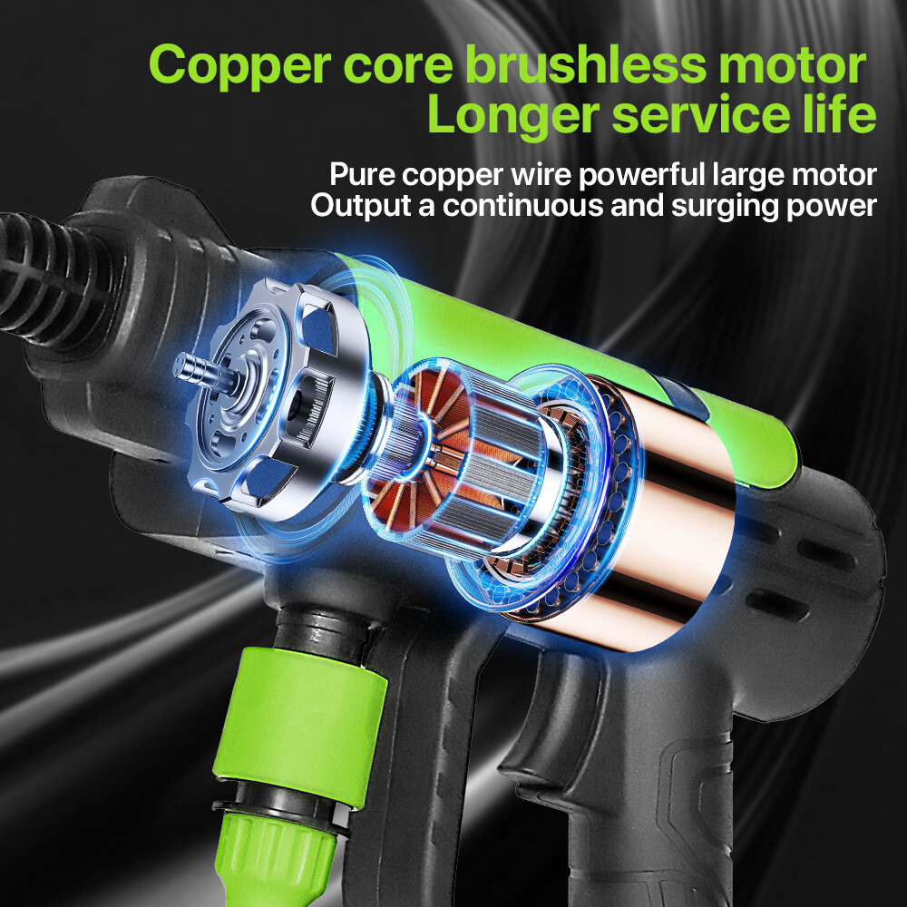 4000W Electric Pressure Washer Power Jet Washer 3626PSI Car Cleaner Gun With 2Battery - Image 10