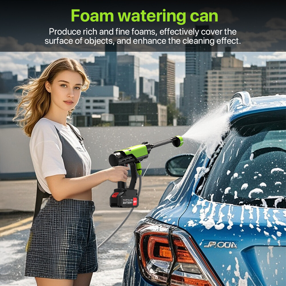 4000W Electric Pressure Washer Power Jet Washer 3626PSI Car Cleaner Gun With 2Battery - Image 6